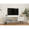 TV-alus Hanah Home Avila, valge, 100 prots. melamiinkattega puitlaastplaat