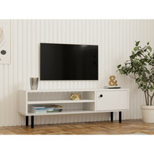 TV-alus Hanah Home Avila, valge, 100 prots. melamiinkattega puitlaastplaat