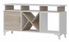 TV-alus Kalune Design Ay, 120 x 29,5 x 53,6 cm, valge/helepruun