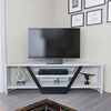 TV-alus Kalune Design Sares, 120 x 35 x 36.8 cm, valge/must