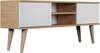 TV-laud Kocot Kids Toronto, 120 x 36 x 55.5 cm, tamm/valge, pruun/valge