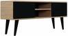 TV-laud Kocot Kids Toronto, 120 x 36 x 55.5 cm, pruun/must