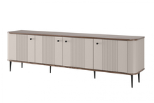 Telerilaud Bogart Vesper 187 4D, pähkel, cashmere MDF, mustad jalad