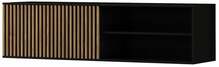 TV-laud Eltap Meorati, 150 x 40 x 40 cm, tamm/must