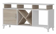 TV-alus Kalune Design Ay, 120 x 29,5 x 53,6 cm, valge/helepruun