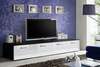 TV laud ASM Duo, 200 x 45 x 35 cm, must/valge