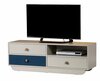 TV-alus Kalune Design Casablanca, 140 x 41 x 48 cm, sinine/valge
