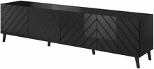 TV-alus Cama Meble Abeto, 200 x 42 x 52 cm, must läikiv