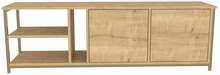 TV-alus Kalune Design Primrose, pruun/kuldne, 35.3 x 160 x 50.8 cm