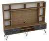 Sektsioon Kalune Design Lorenz 875ZNA3054, must/pähkel, 35,2 x 180 x 135,7 cm