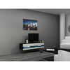 TV-alus Cama Meble Vigo New, 140 x 30 x 40 cm, must/valge läikiv