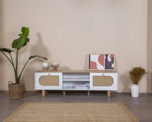 Raamaturiiul Kalune Design Bohem, 55 x 180 x 41 cm, valge