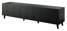 TV-alus Cama Meble Etna, 200 x 42 x 52 cm, matt must