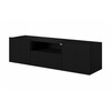 TV-alus Bogart Nicole, 150 cm, must, avatud riiuliga, must matt