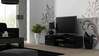 TV-alus Cama Meble Soho 140, 140 x 43 x 37 cm, must