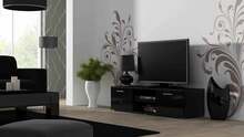 TV-alus Cama Meble Soho 140, 140 x 43 x 37 cm, must
