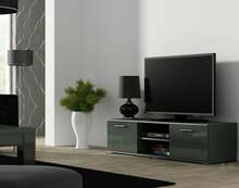 TV-alus Cama Meble Soho 140, 140 x 43 x 37 cm, hall/hall läikiv