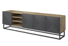 TV-alus Bogart Asha 200, 200 cm, must/pruun