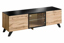 TV-alus ASM PW Thin, 150 x 20 x 10 cm, must/tamm