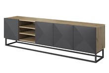 TV-alus Bogart Asha 200, 200 cm, must/pruun