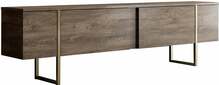 TV-laud Kalune Design Luxe, 180 x 30 x 50 cm, kuldne/pähkel