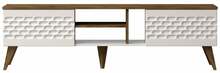 TV-laud Kalune Design Egg, valge/tumepruun, 180 x 35 x 53 cm