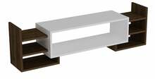 TV-laud Kalune Design Sema, 115 x 29.6 x 38.2 cm, valge/pähkel