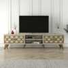 TV-alus Asir Klasikinis, 180 x 44 x 37 cm, travertiin, valge