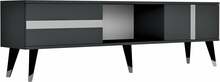 TV-alus Kalune Design Vania, 150 x 50 x 29.6 cm, antratsiit/hõbe