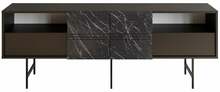 TV-laud Kalune Design Derin, 180 x 37.1 x 64.7 cm, must