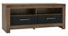 TV-laud Black Red White Balin, tamm/must, 140 cm x 45 cm x 61 cm
