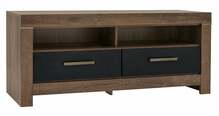 TV-laud Black Red White Balin, tamm/must, 140 cm x 45 cm x 61 cm