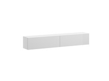 TV-alus Cama Meble Vigo 180, 180 x 40 x 30 cm, valge/läikiv valge