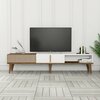 TV-alus Kalune Design Milan Alt, 180 x 35 x 40 cm, valge/pähkel