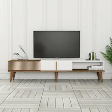 TV-alus Kalune Design Milan Alt, 180 x 35 x 40 cm, valge/pähkel