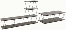 TV-alus Asir Basak, 150 x 93 x 30 cm, antratsiit/must