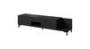 TV-alus Cama Meble Marmo 2D1S1K, 195 x 40 x 47,5 cm, must matt/marmor must