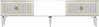 TV-alus Kalune Design Nil, 150 x 29.6 x 44.6 cm, kuldne/valge