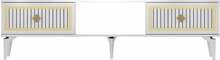 TV-alus Kalune Design Nil, 150 x 29.6 x 44.6 cm, kuldne/valge
