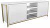 TV-alus Kalune Design Otis, 35.3 x 140 x 50.8 cm, kuldne/valge