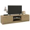 TV-alus Top E Shop RTV 140 Artisan, 2 riiulit, pruun