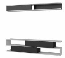 Sektsioon Kalune Design Sims, must/valge