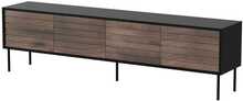 Telerialus Cama Meble Cortina 4D, 200 x 40 x 55 cm, must/pähkel