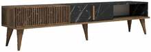 TV-alus Kalune Design Milan, 180 x 35 x 40 cm, must/pähkel