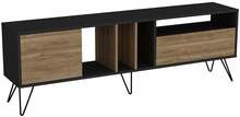 TV-alus Kalune Design Mistico, 180 cm, must/pähkel