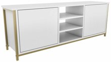 TV-alus Kalune Design Otis, 35.3 x 140 x 50.8 cm, kuldne/valge