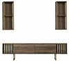 Elutoa mööblikomplekt Kalune Design Gold Line, must/pähkel