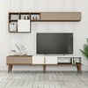 Elutoa mööblikomplekt Kalune Design Milan, siseruumidesse, valge/pähkel