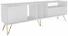 TV-alus Kalune Design Mistico, 180 x 35.5 x 58.7 cm, kuldne/valge