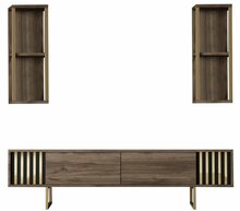 Elutoa mööblikomplekt Kalune Design Gold Line, must/pähkel